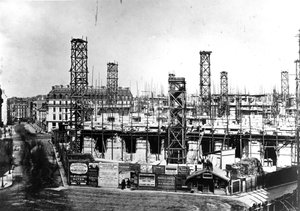 Byggandet av operan i Paris, september 1864